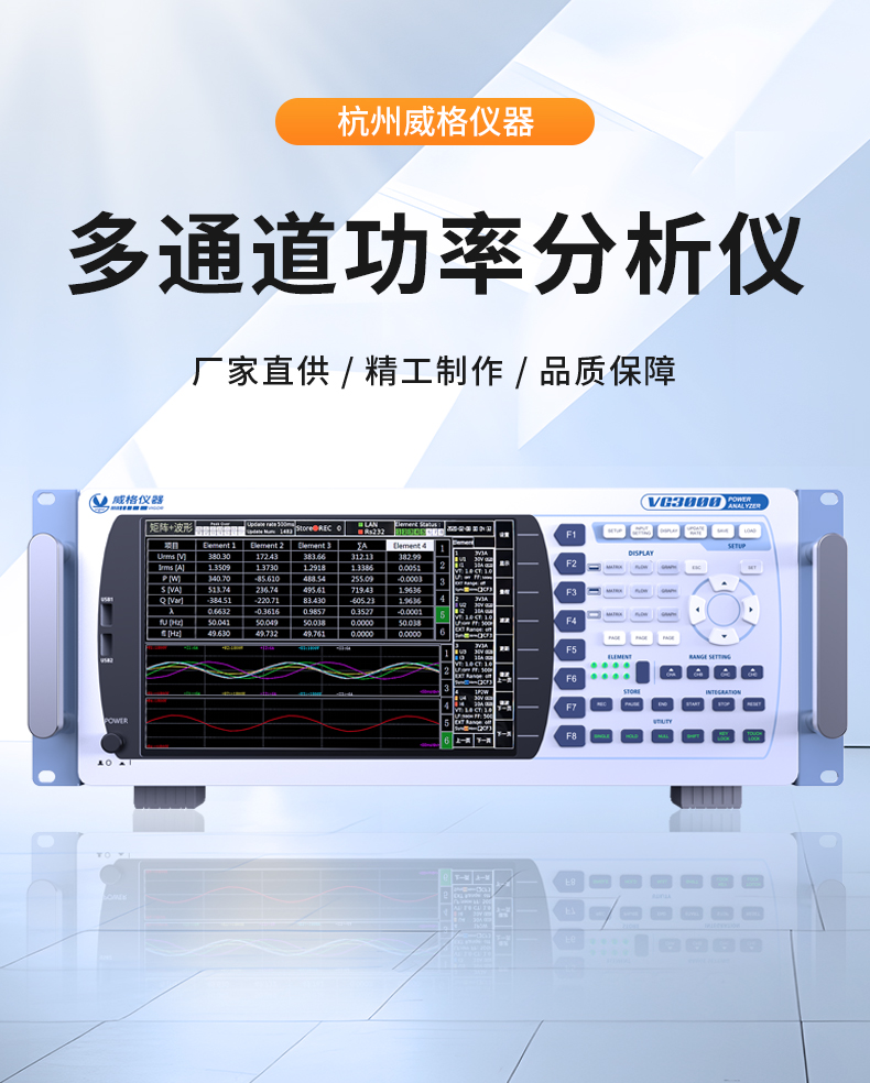 威格新品-VG3000系列多通道，多功能、高精度功率分析儀 廠家直銷 質量保障插圖