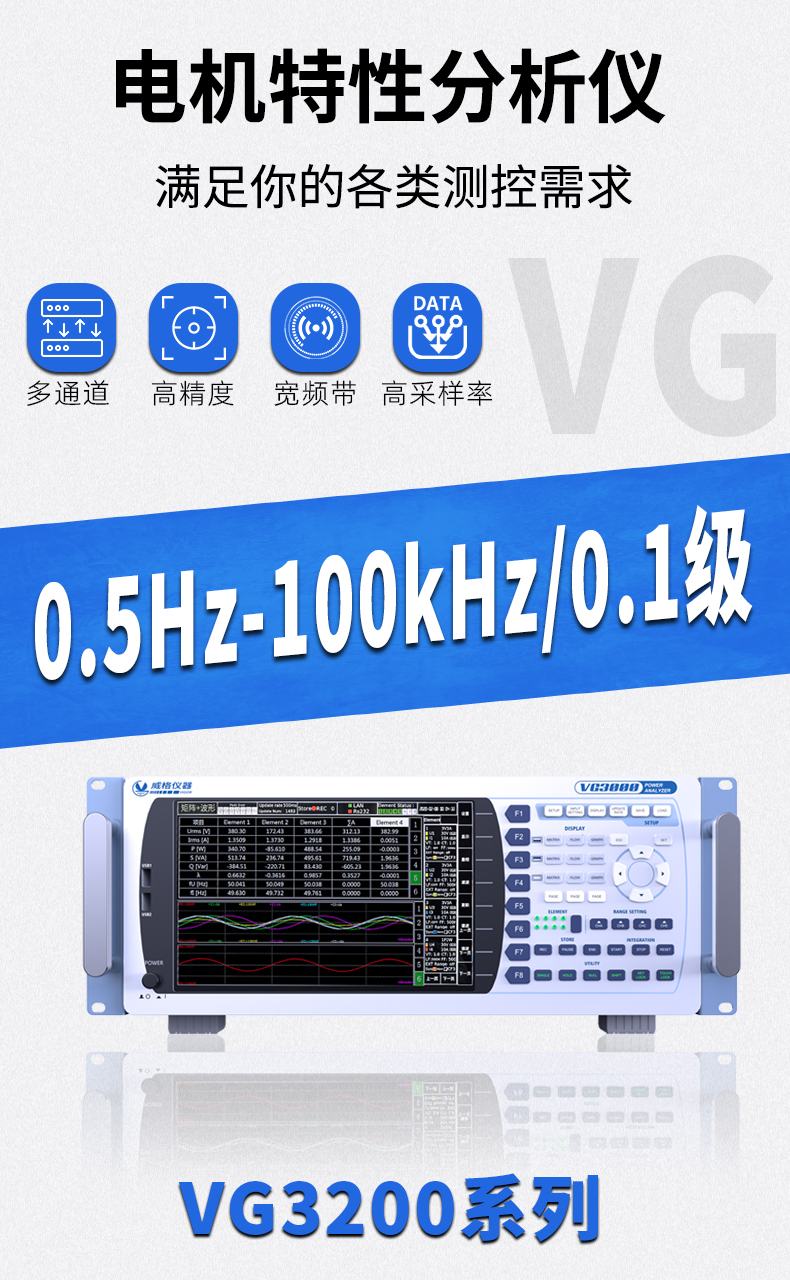 威格新品-VG3200系列電機(jī)特性分析儀 廠家直銷 質(zhì)量保障插圖1 威格新品-VG3200系列電機(jī)特性分析儀 廠家直銷 質(zhì)量保障插圖1