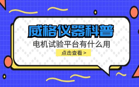 威格儀器-電機試驗平臺有什么用插圖 威格儀器-電機試驗平臺有什么用插圖
